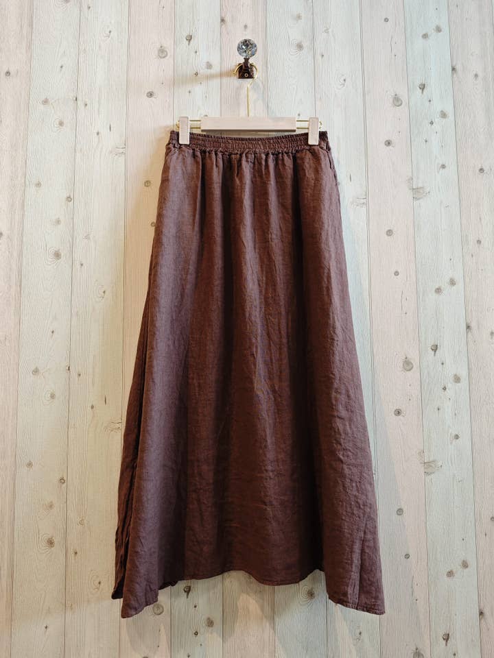 Linen & More - Wholesale Skirt - Women's - REF 1369 100% LINEN SKIRT
