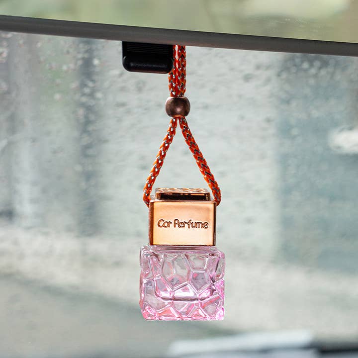 Candles Meta - Wholesale Car Freshener - Unisex - 8ml Rose Gold Lid Water Cube Car Perfume Empty Bottle