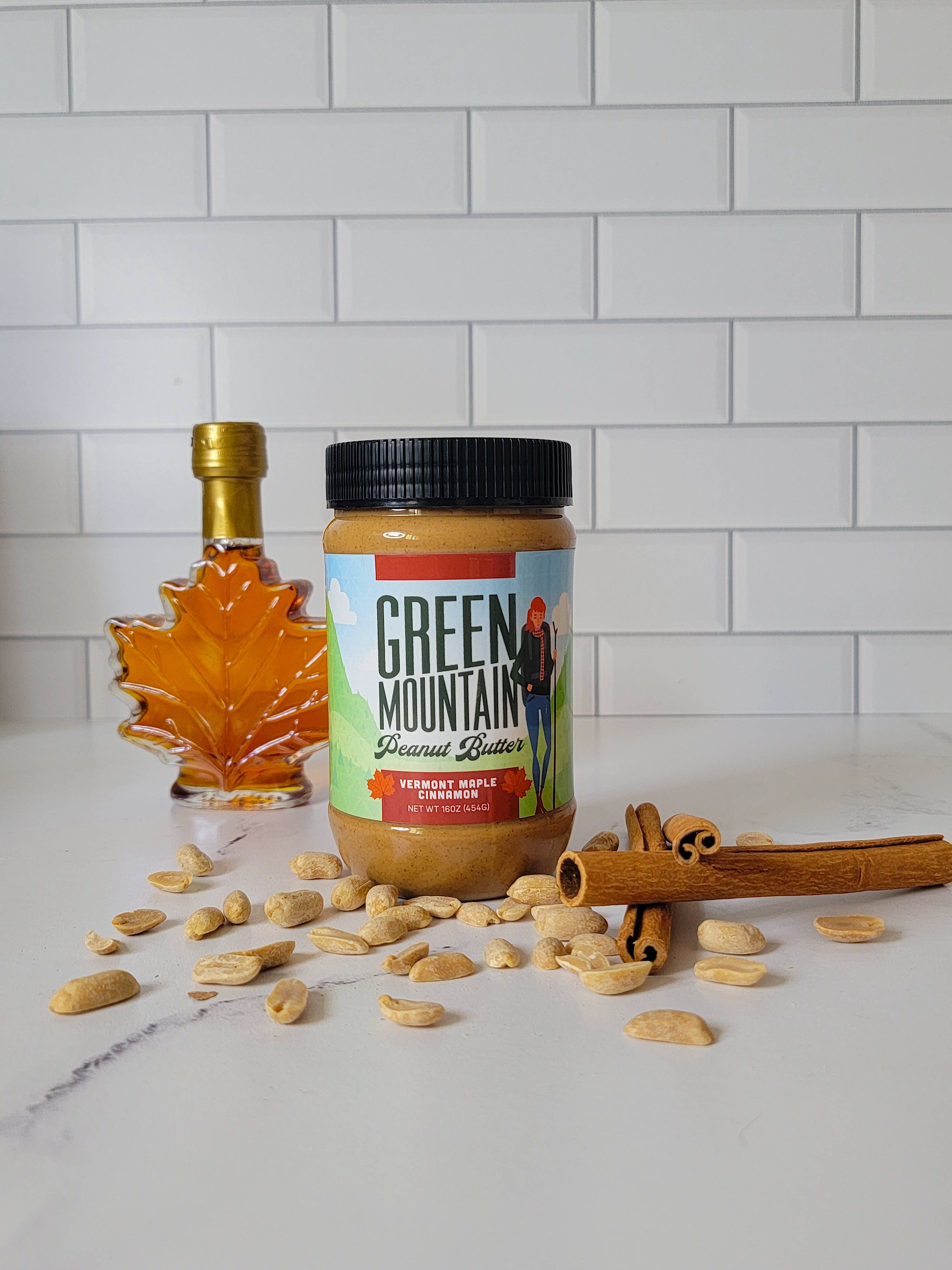 Green Mountain Peanut Butter – wholesale Nut butter – Vermont Maple Cinnamon Peanut Butter