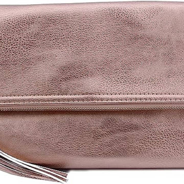 MiMi Wholesale - Wholesale Clutch Bag - Women's - Pamela Envelope Zipper Clutch Crossbody with Tassel3