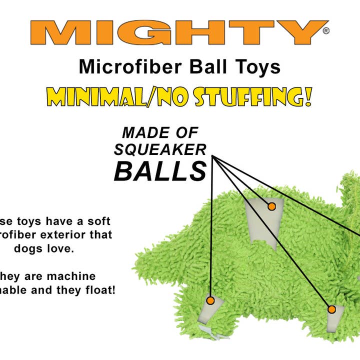 Tuffy Dog Toys - VIP Products - Wholesale Pet Plush Toy - Dog - Mighty Microfiber Ball Gingerbread Man, Christmas Dog Toy6