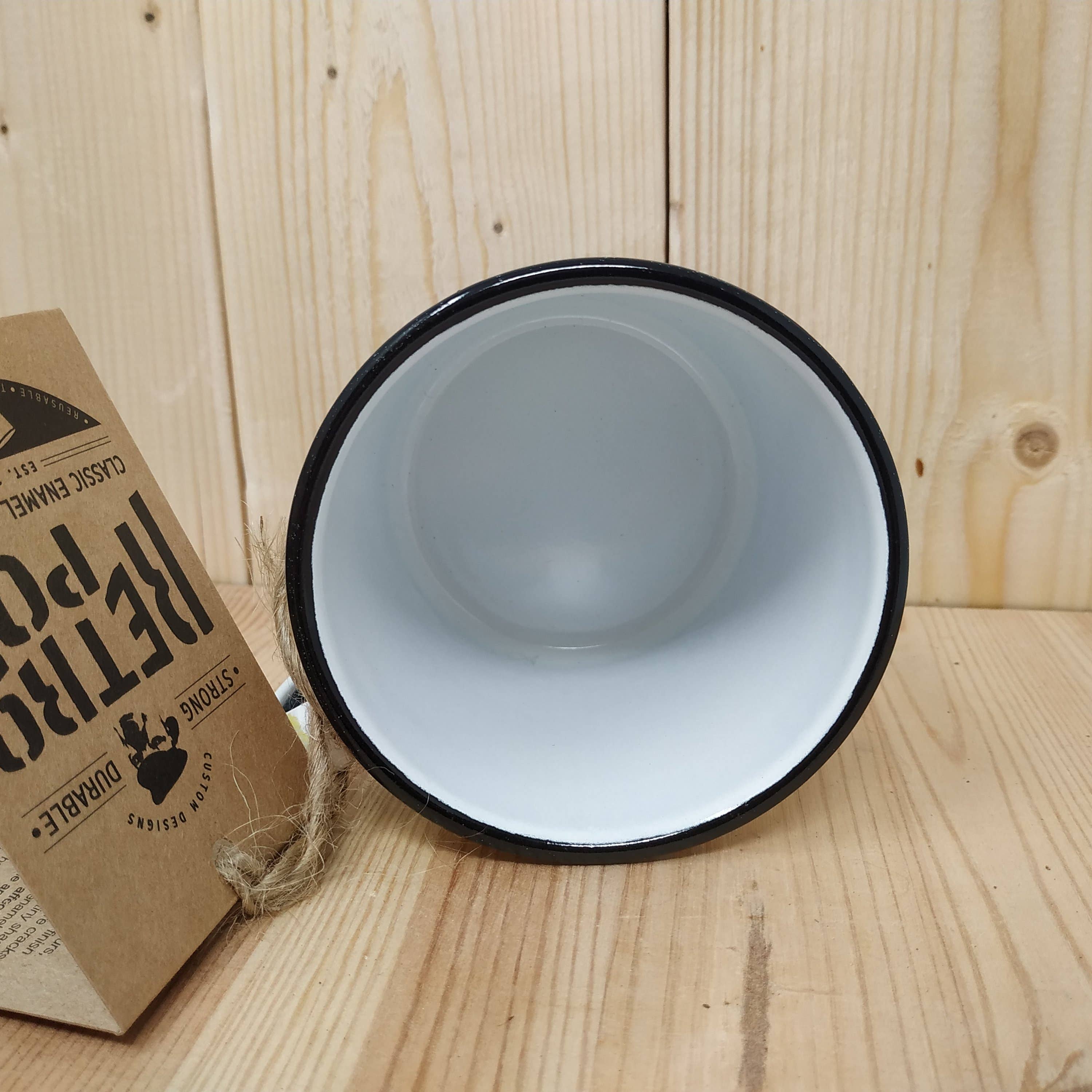 RETROPOT - Vente Tasse à café - Mug en acier émaillé RETROPOT design « Urban Green Life »4