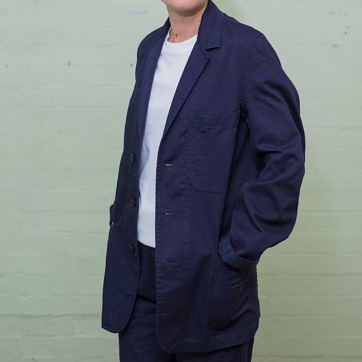 Yarmouth Oilskins – Casaco - Homem por atacado – Casaco The Engineer - Navy1