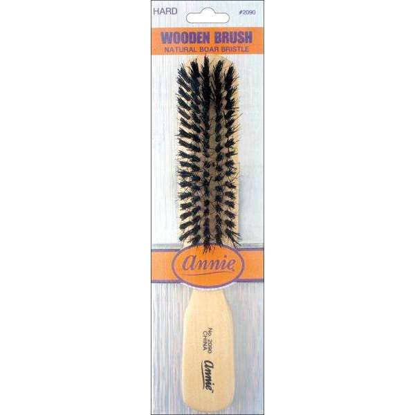 Annie International, Inc. - Wholesale Hair Brush/Comb - Annie Hard Wooden Brush Boar Bristle 5 Row1