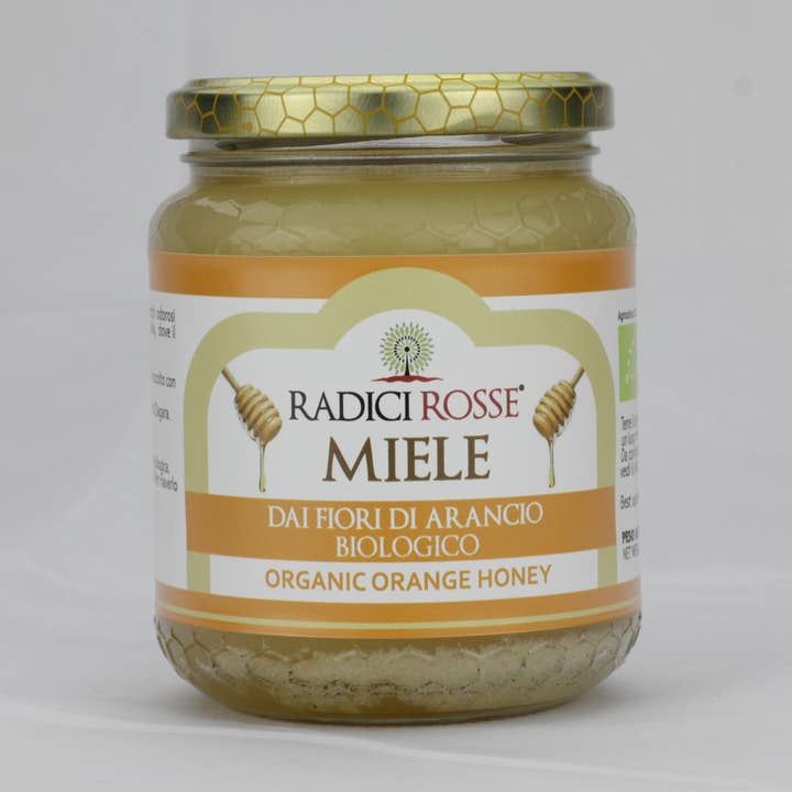 Organic orange blossom honey, 500 g for wholesale by Radici Rosse