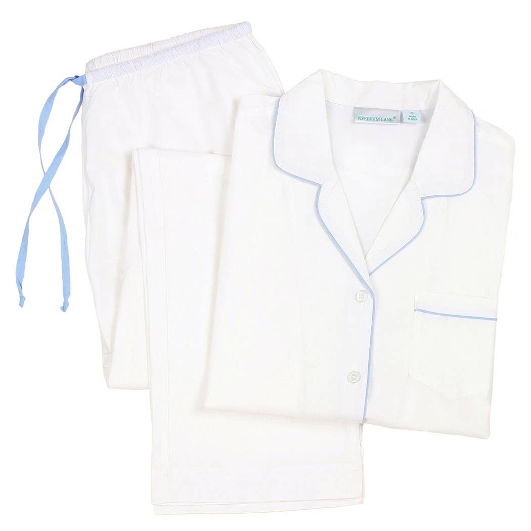 Needham Lane - Wholesale Sleepwear Set - Women's - Logan Periwinkle Long Sleeve Pajamas