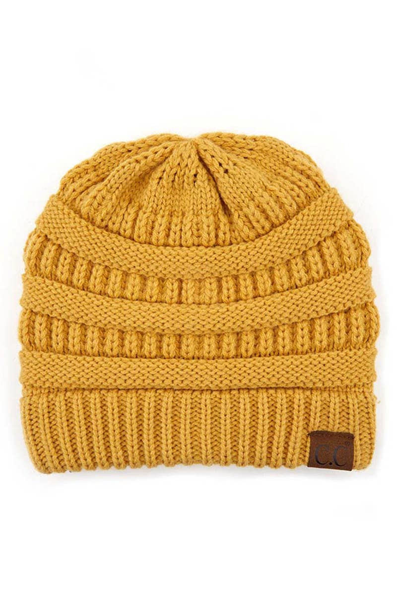 Oblige by G – Großhandel Beanie – Damen – Klassische Strickmütze mit C.C.-Etikett HAT-20A41