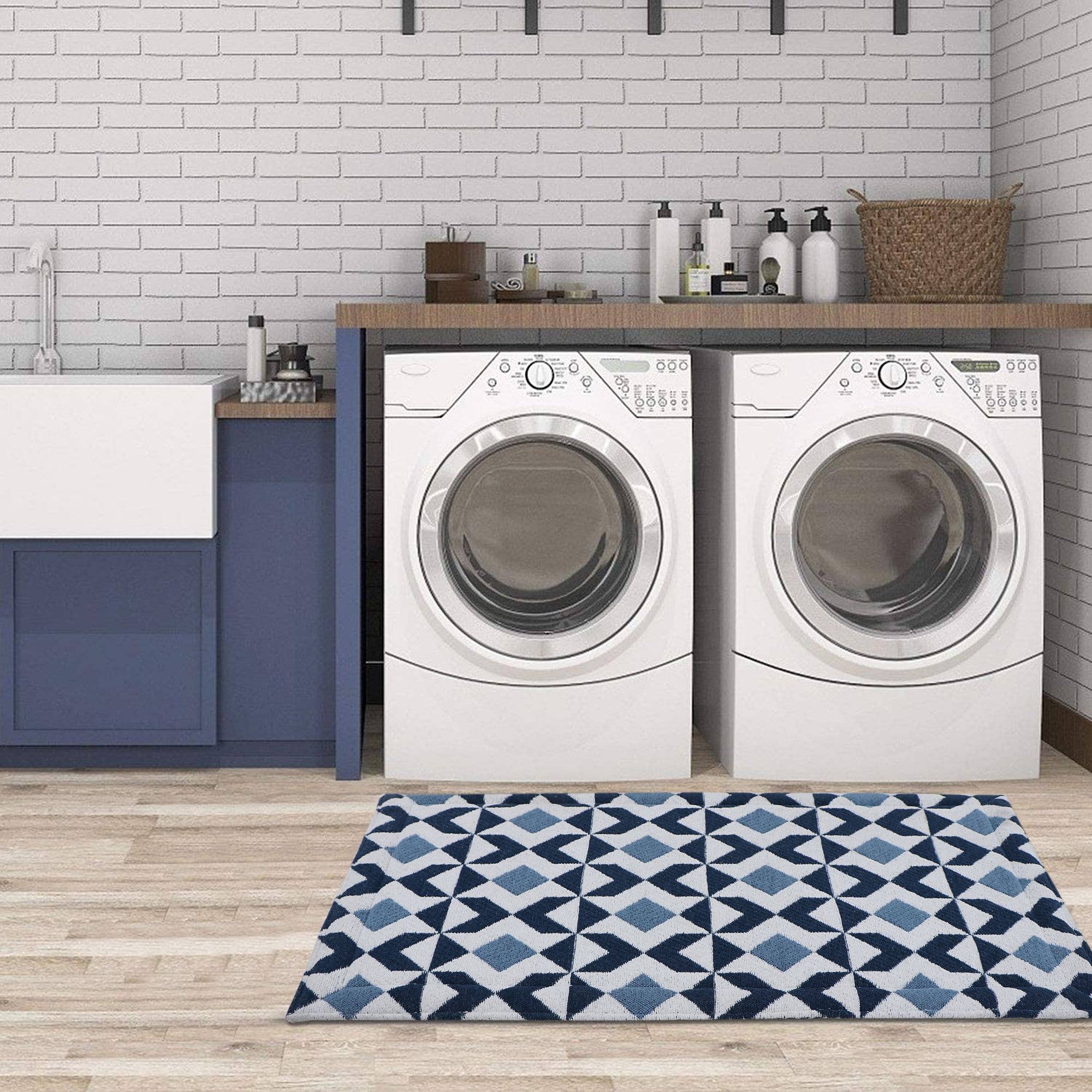 RugSmith - Vente Tapis de sol - Tapis de cuisine anti-fatigue RugSmith Blue Ama, 20 « x36"1