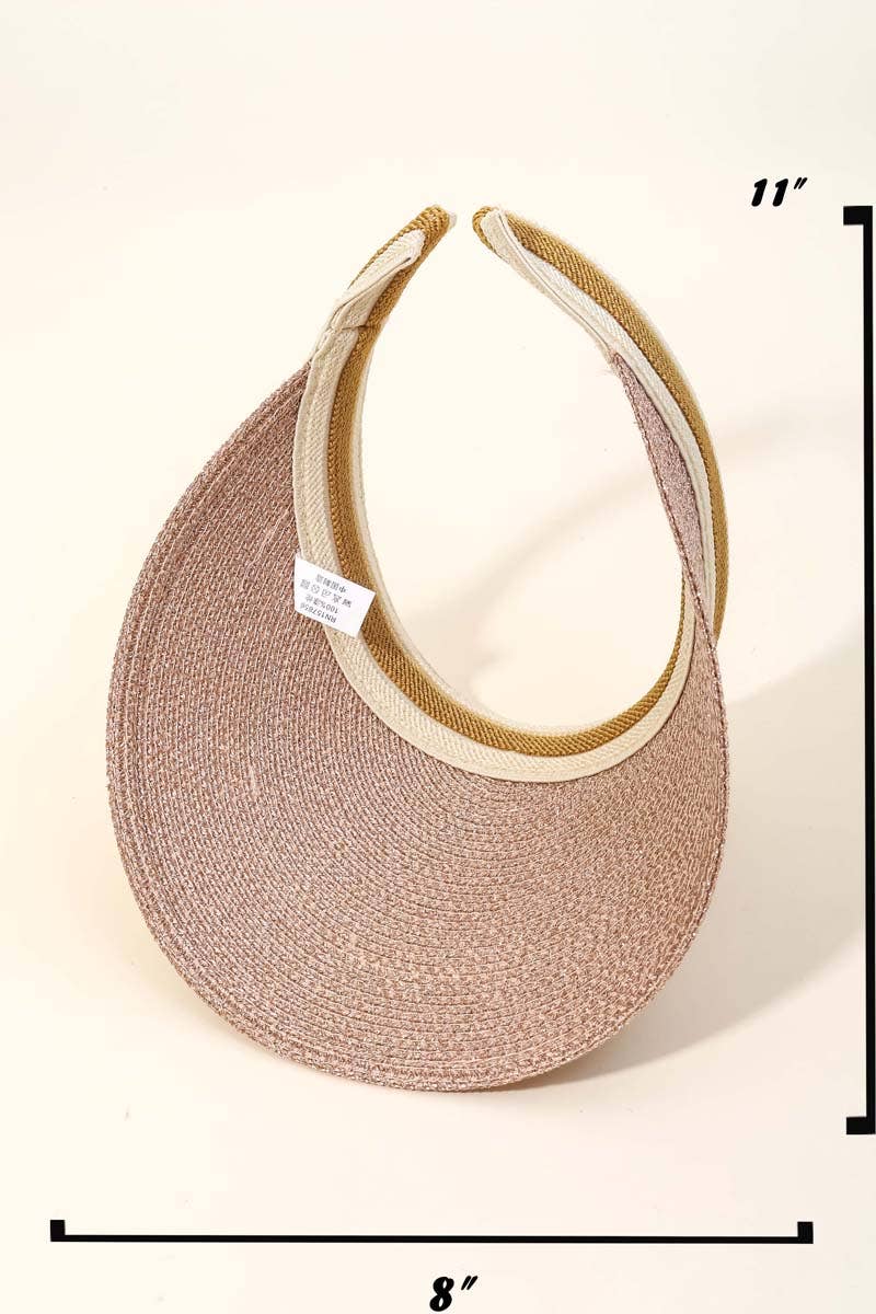 Anarchy Street - Wholesale Visor - Women's - Fashion Straw Visor Hat3