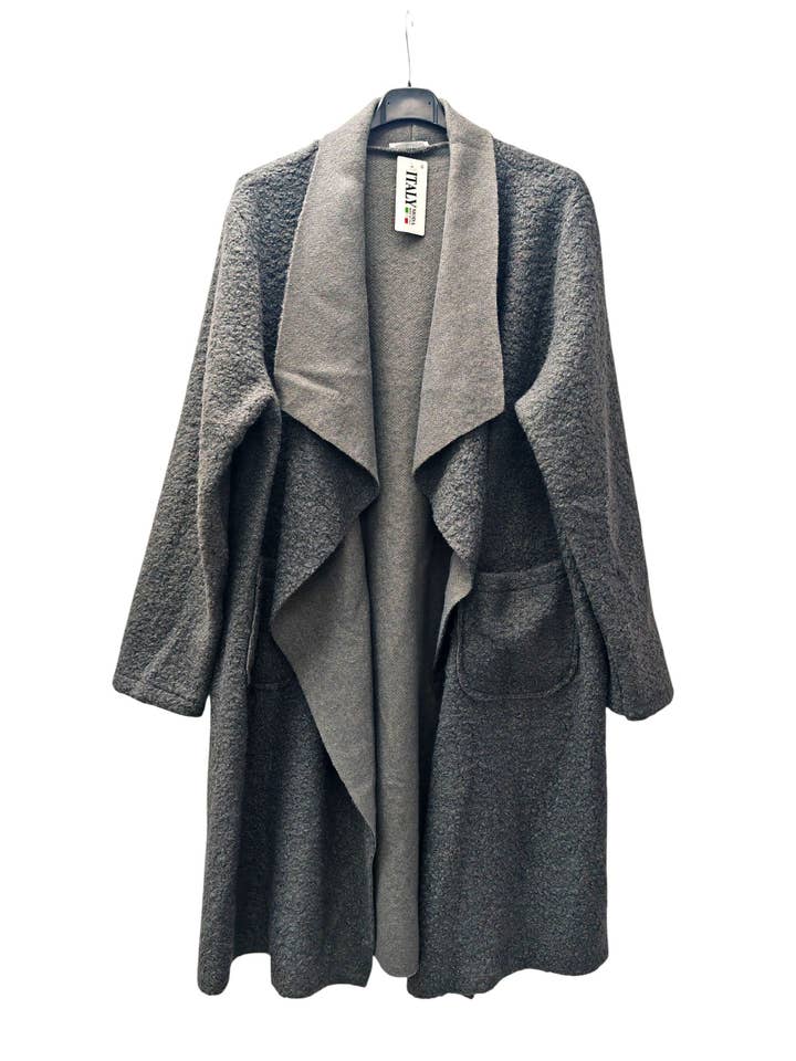 Superbia – wholesale Coat – Women’s – New Italian Soft One Size Water fall Coat with Two Pocket 7