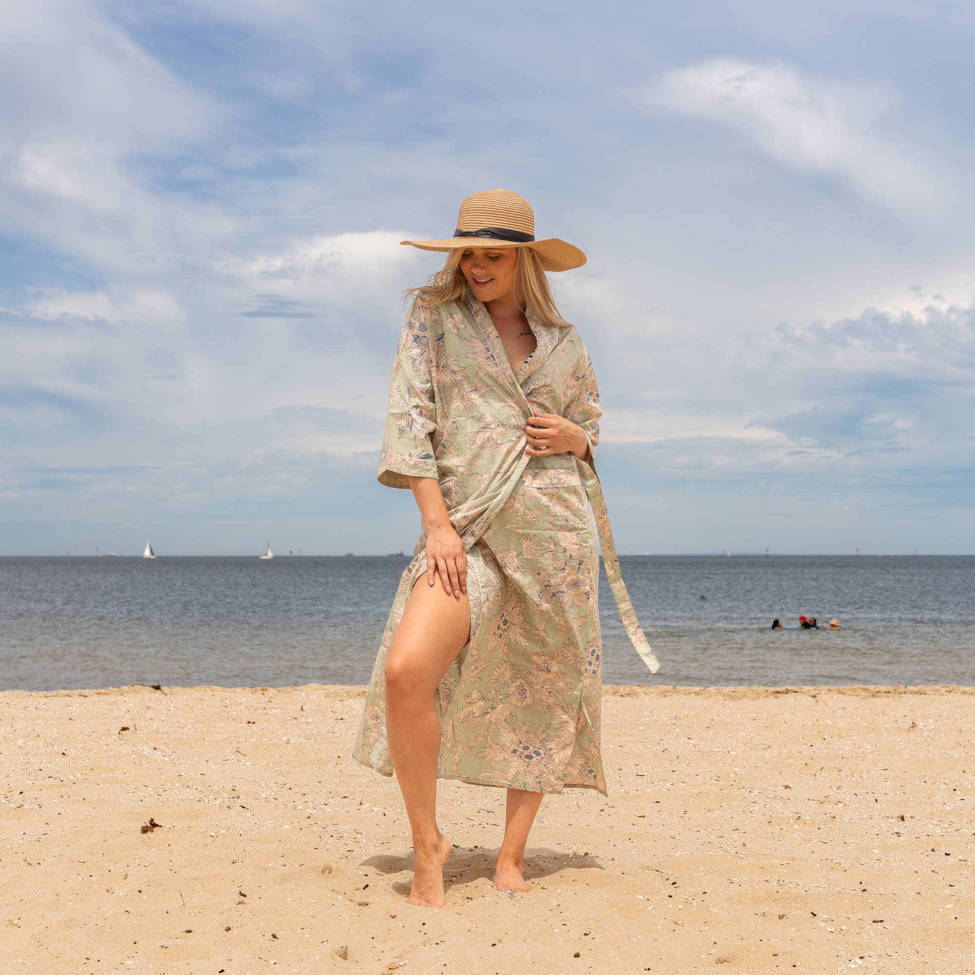 Linen Connections – wholesale Kimono – Women's – Cotton Kimono Robe - SIA3