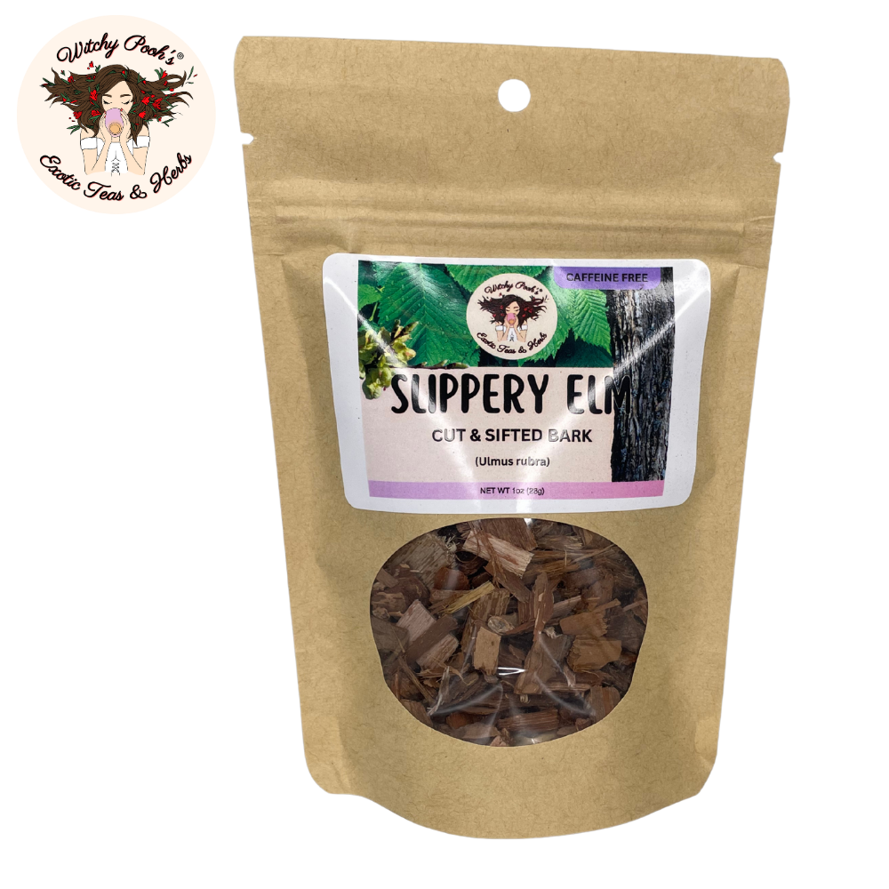 Witchy Pooh's Exotic Teas & Herbs - Wholesale Loose Tea - Witchy Pooh's Slippery Elm Tea - Cut & Sifted Bark0
