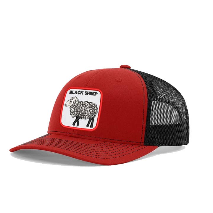 Multi-Vendor Sales - Wholesale Trucker Hat - Unisex - The Black Sheep Animal Patch Embroidered Trucker Hat3