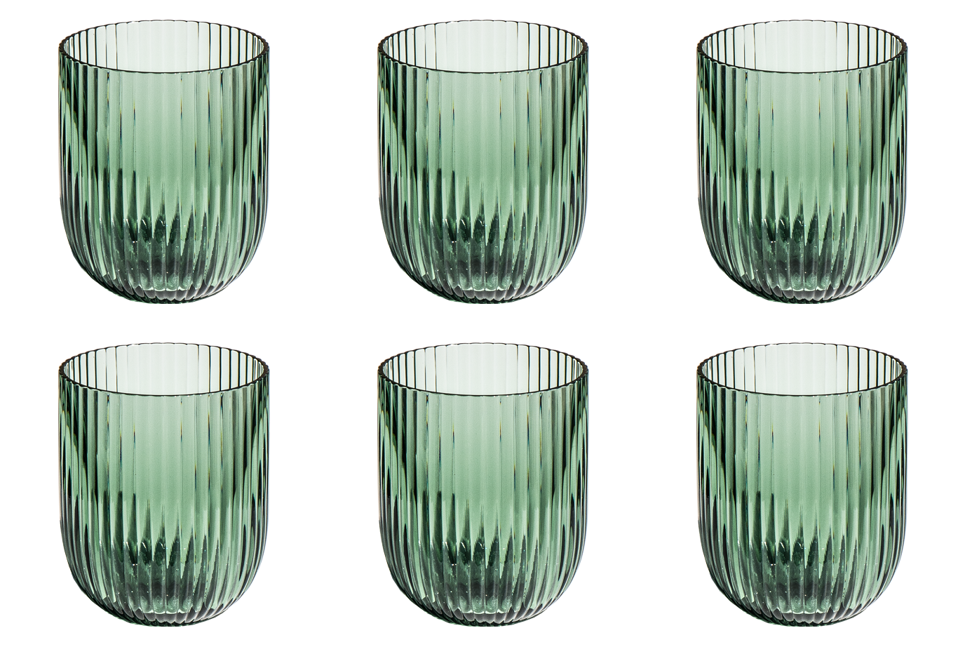 Abode Homewares by TarHong - Wholesale Drinking Glass/Cup - Mesa Stemless, Sage Green, 16.2 oz0