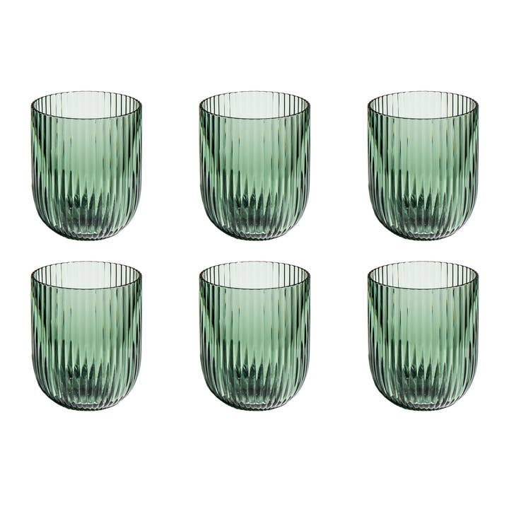 Abode Homewares by TarHong - Wholesale Drinking Glass/Cup - Mesa Stemless, Sage Green, 16.2 oz