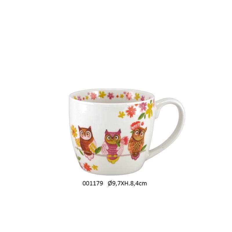 Faye - Wholesale Decorative Plate/Dish/Bowl - 'Hedwige' Breakfast Ø9.7 X H.8.4 / 380 ml0