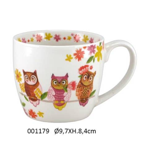 Faye - Wholesale Decorative Plate/Dish/Bowl - 'Hedwige' Breakfast Ø9.7 X H.8.4 / 380 ml0