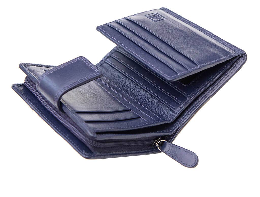 PRIMEHIDE - Vente Portefeuille – femme - Petit sac à main en cuir à trois volets Verona - 231112