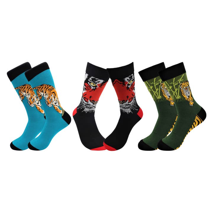 Tiger Socks – Comfy Exotic Animal Socks For Men and Women for wholesale by Real Sic