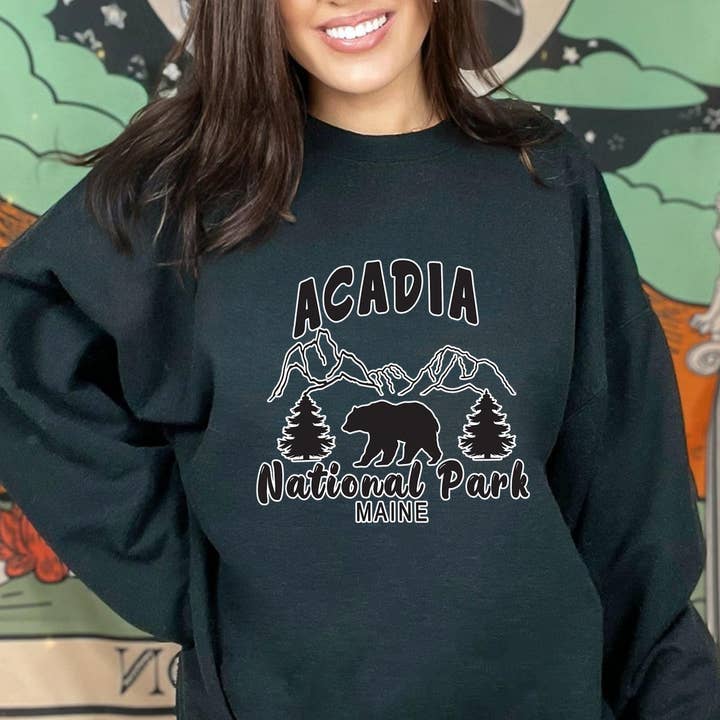 Vivtrek - Wholesale Graphic Sweatshirt - Unisex - Acadia National Park Maine USA Parks Sweatshirt2