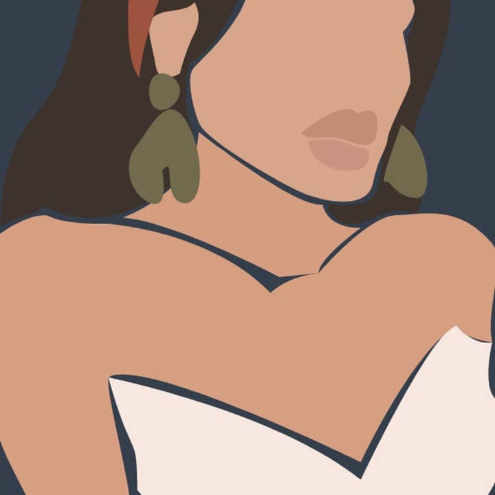 Zella & Co. - Wholesale Bookmark - Laminated Bookmark, Abstract African American Woman2