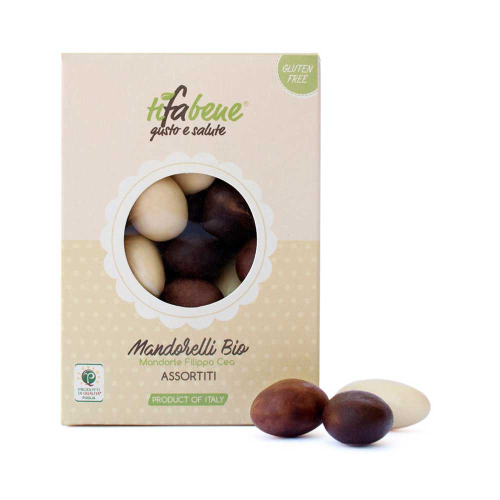 Le deliziose pasticceria sas Ti fa bene bio - Wholesale Chocolate Covered Sweets - Mandorelli Almonds covered in milk chocolate1