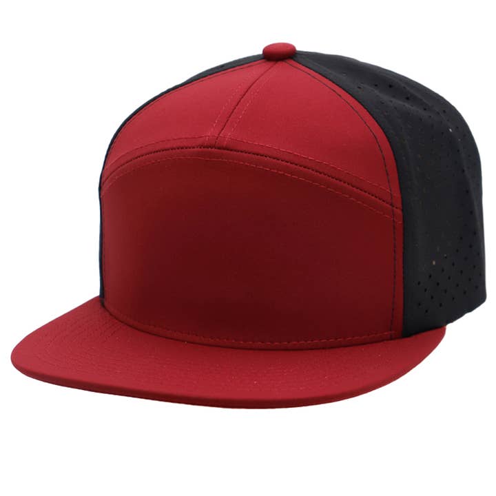 Cap Zone - Wholesale Trucker Hat - Unisex - Two Tone 7 Panel Digital Punch Perforated Snapback18