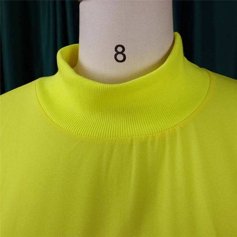 Plush Looks - Wholesale Tunic - Women's - Solid Color Irregular Fashion Plus Size Cowl8