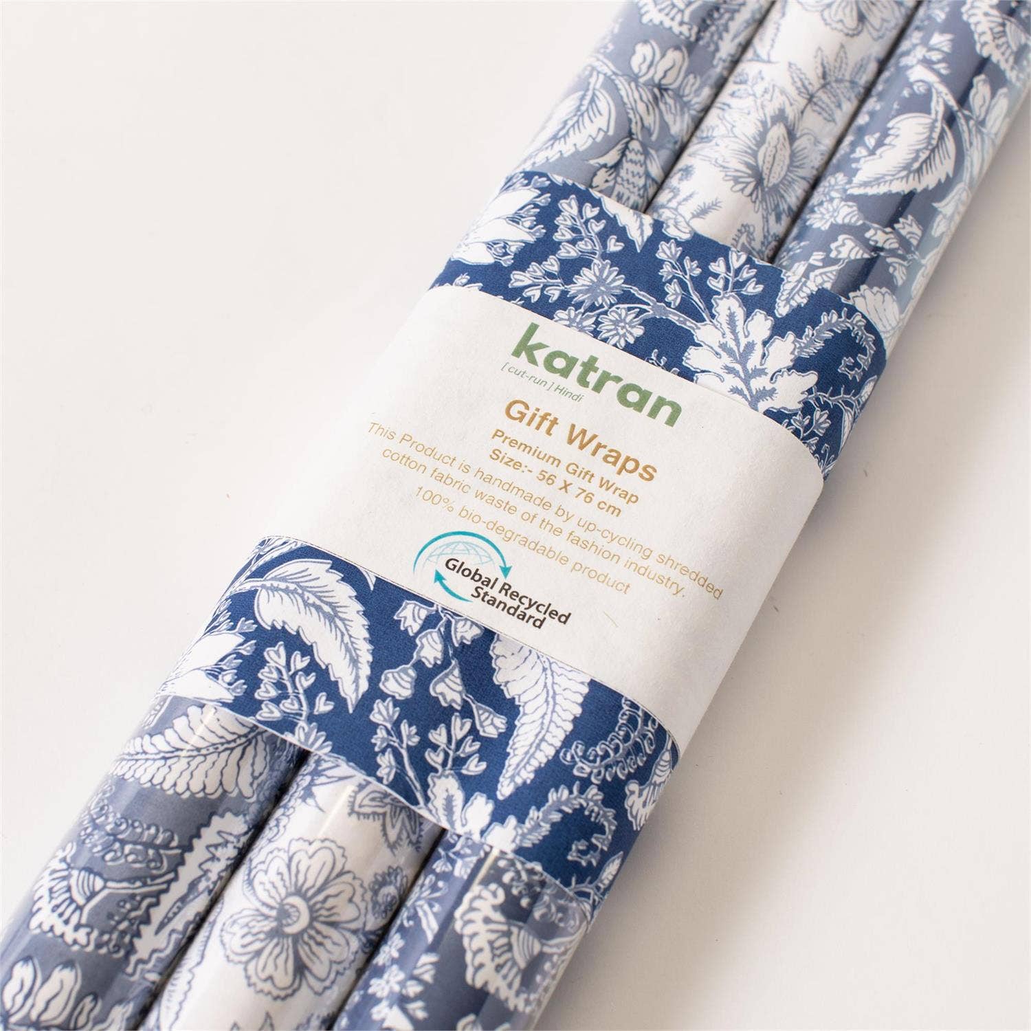 Audrey's Home & Gift - Wholesale Wrapping Paper Roll - Premium Gift Wrap, Blue Block Prints - 3 Roll Ct (Pk/06)1