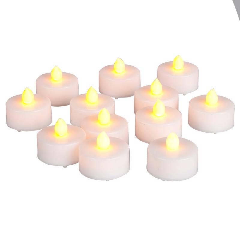 Everyday Supply Co - Wholesale Flameless Candle - Ivory Flameless Flickering Tealight Candle - Unscented0