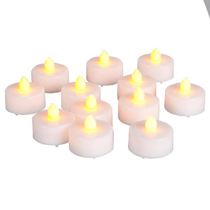 Everyday Supply Co - Wholesale Flameless Candle - Ivory Flameless Flickering Tealight Candle - Unscented