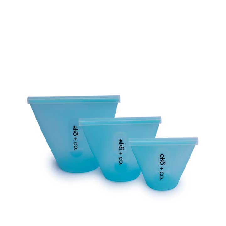 EcoFreax - Wholesale Food storage container - Silicone cup food ziptop storage container (3 cups)1