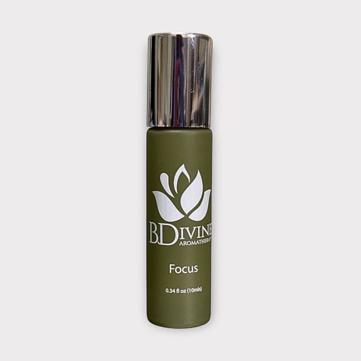 Focus Essential Oil Pre-Diluted Roll-On, Organic for wholesale by B. Divine Aromatherapy
