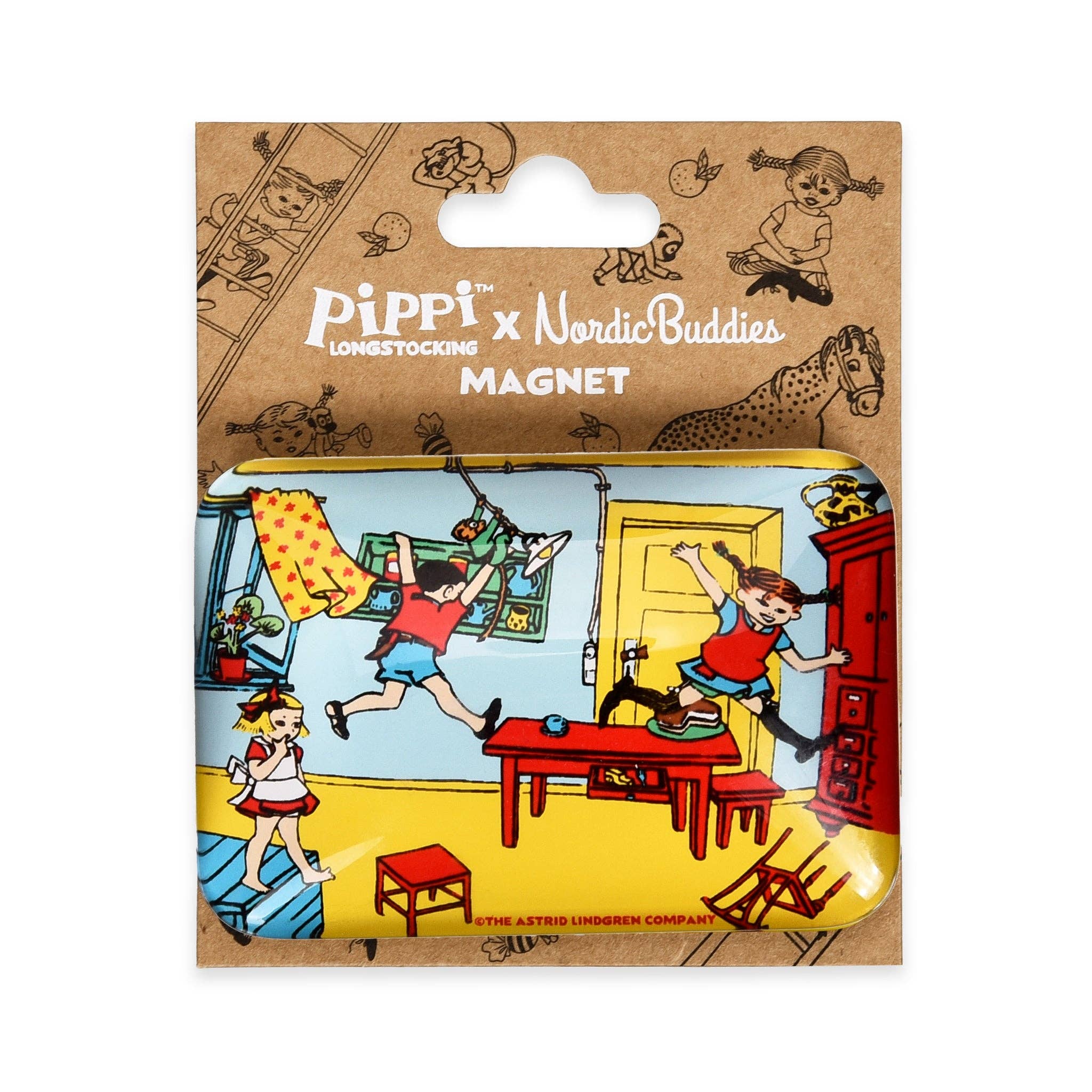 Nordicbuddies - Wholesale Magnet - Pippi Glass Magnet0