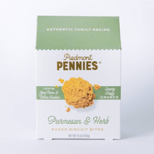 Piedmont Pennies - Wholesale Crackers - Parmesan & Herb Cheese Crackers, Boxes (6)5