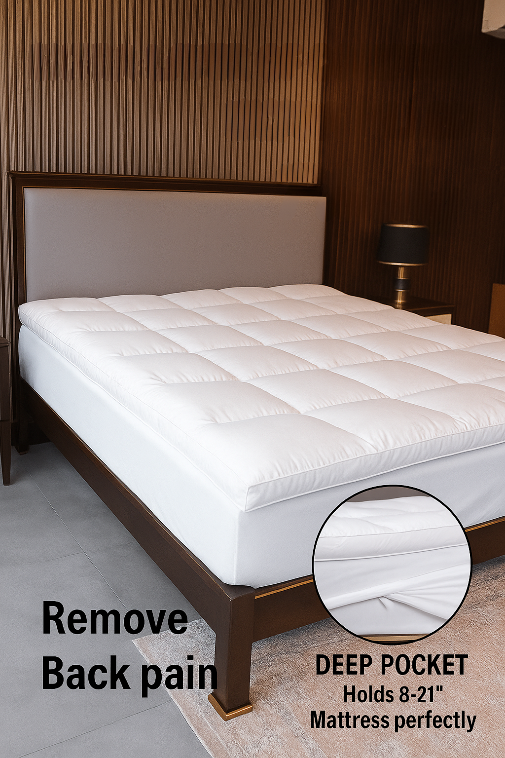 Orimono Elegance - Vendita all'ingrosso Coprimaterassi/Protezioni materasso - Ortopedico topper materasso con imbottitura spessa da 10 cm | Lusso morbido e confortevole1