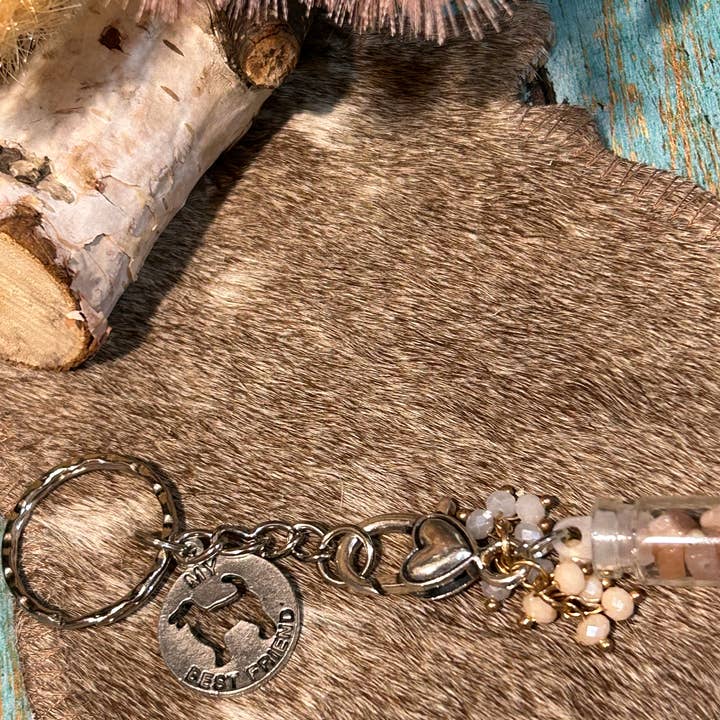 Montana Jewelry & Gifts - Wholesale Keychain - Women's - Western Charm Dog Best Friend Keychain Backpack Purses