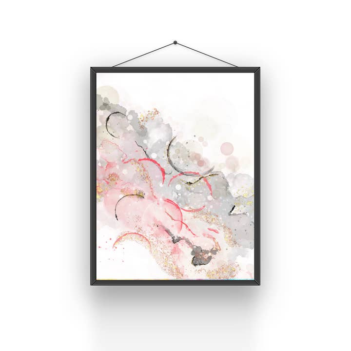 Impressão artística em metal abstrato 04 por atacado de Modera Studio