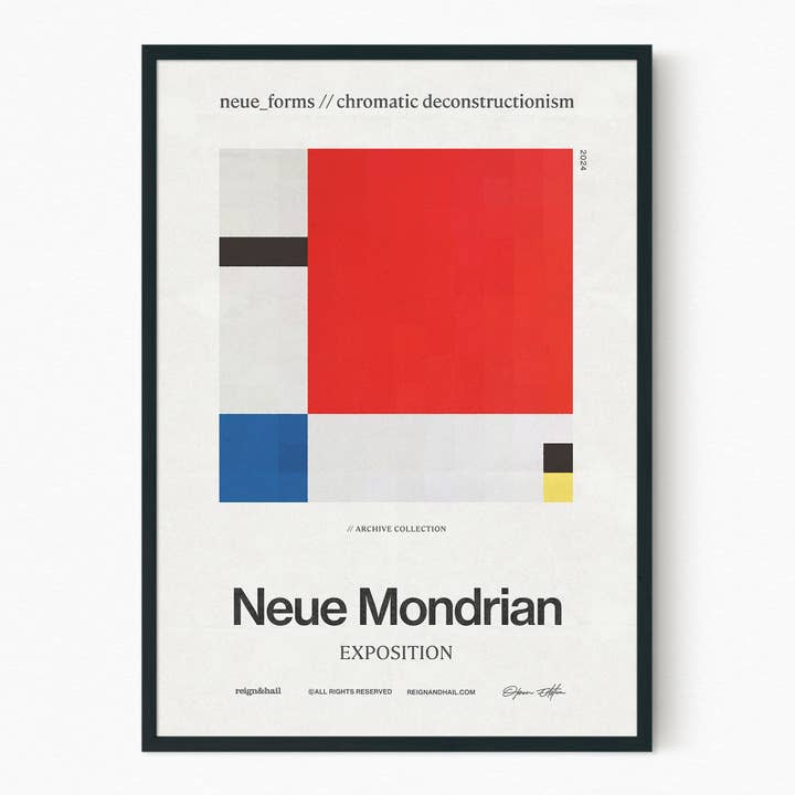 Neue Mondrian - Art Print for wholesale by Reign&Hail
