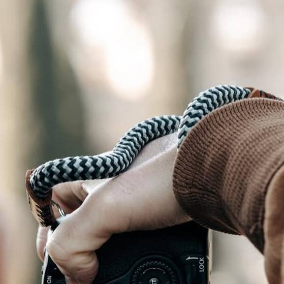 Zig Zag Wrist Camera Strap – Rope Camera Strap Gift for Him for wholesale by Bokeh Camera Straps