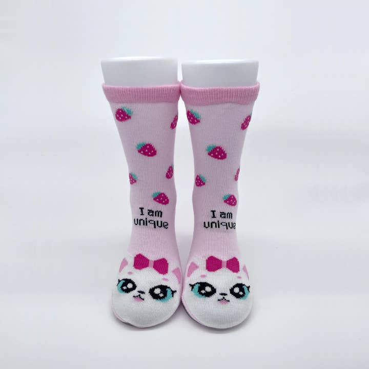 SUYON Collection - Wholesale Socks - Kids - Positive message socks - I am unique (4-7yrs & 8-10 yrs)