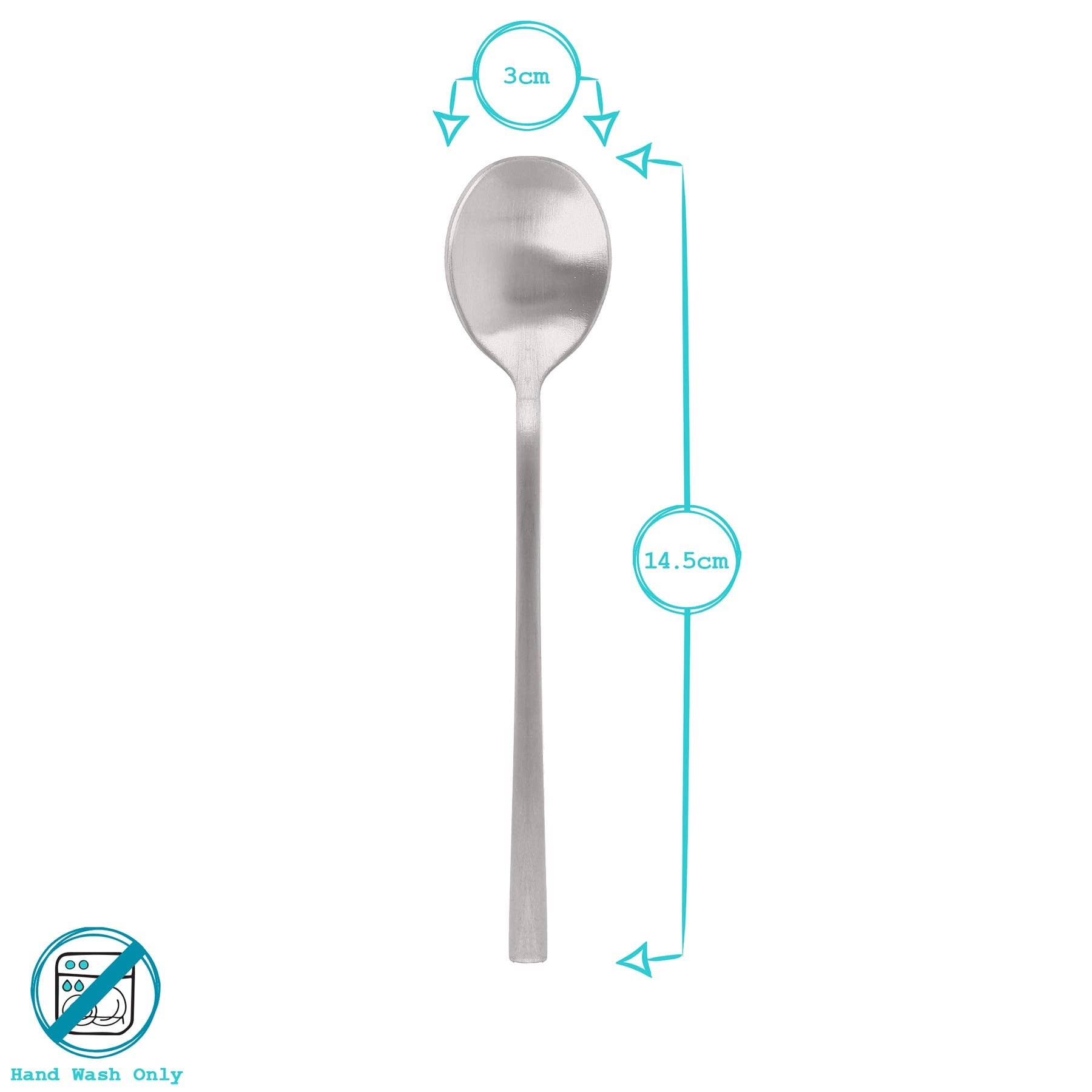 Rinkit Ltd - Wholesale Table Spoon (Cutlery) - Stainless Steel Teaspoon - 14.5cm5