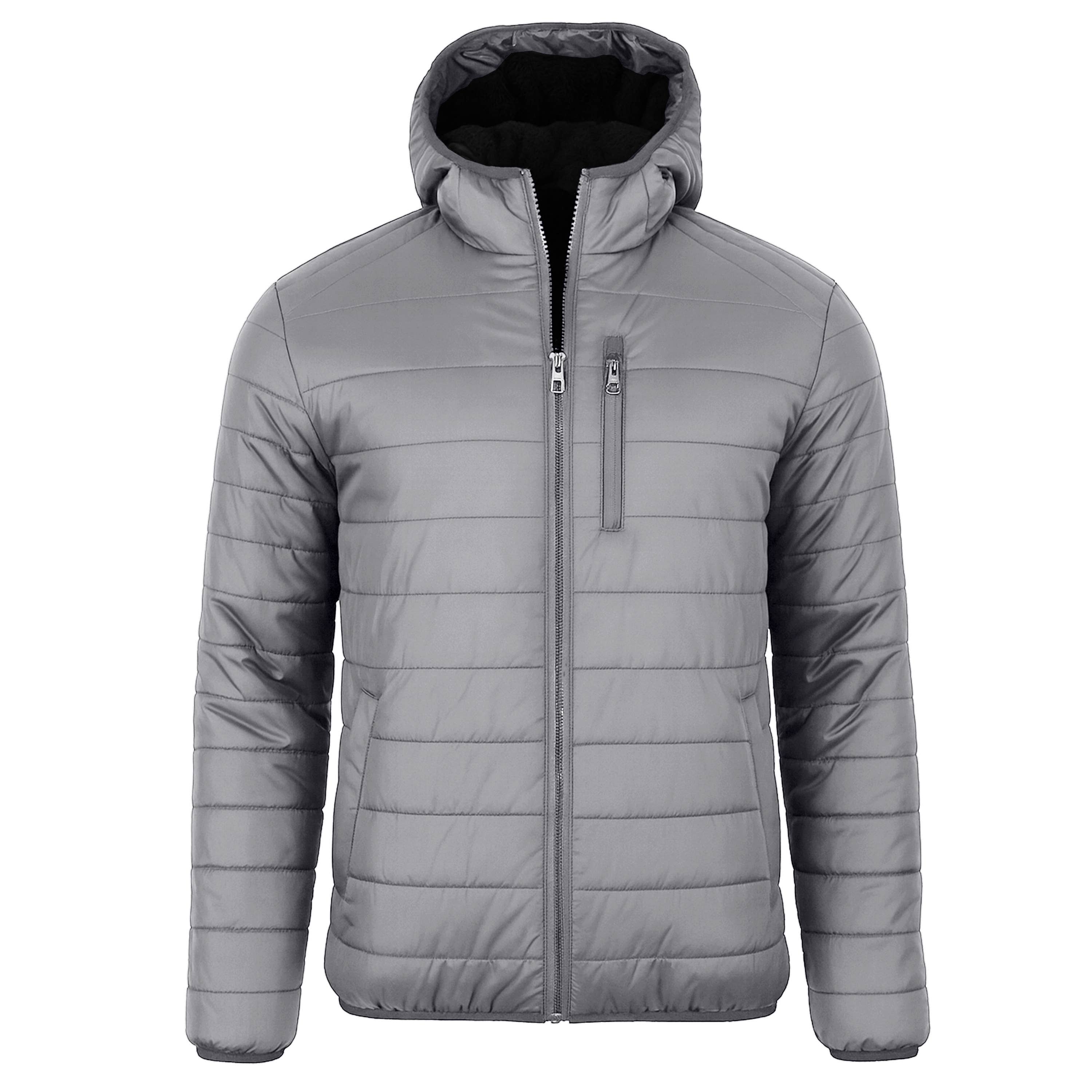 Galaxy By Harvic - Wholesale Puffer Jacket - Men's -  Men's Sherpa-Lined Hooded Puffer Jacket3