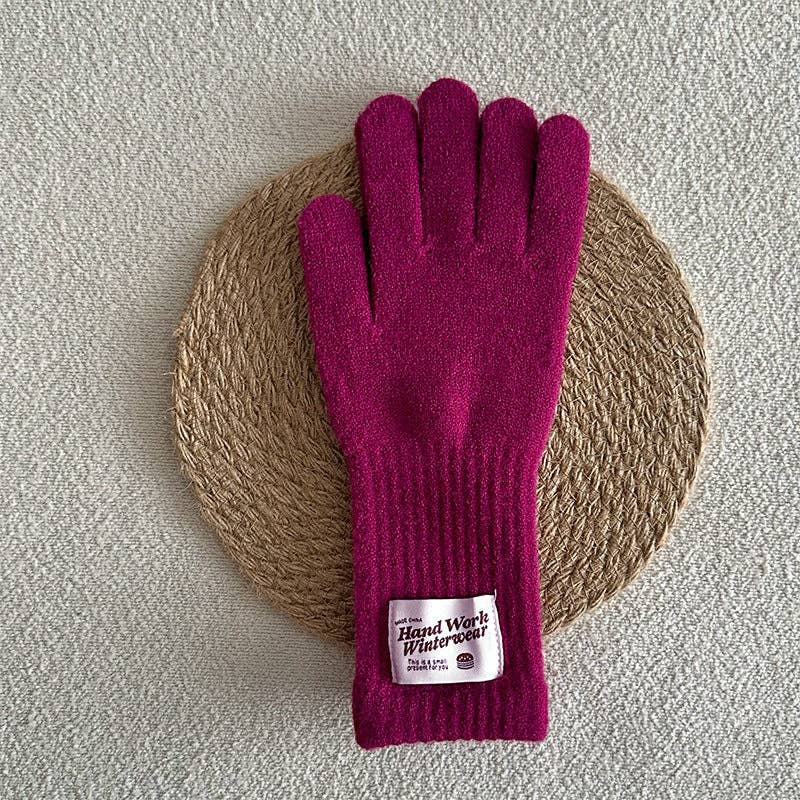 SALINA TRADING INC - Wholesale Gloves - Women's - Handmade 18-Color Knitted Long Gloves for Women - Touchscreen Fingerless Cycling Gloves8