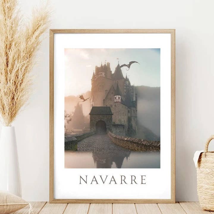 Impression d'art Quatrième Aile Décor mural Basgiath Cadeau pour amateur de livres pour la vente par Well Read Babes