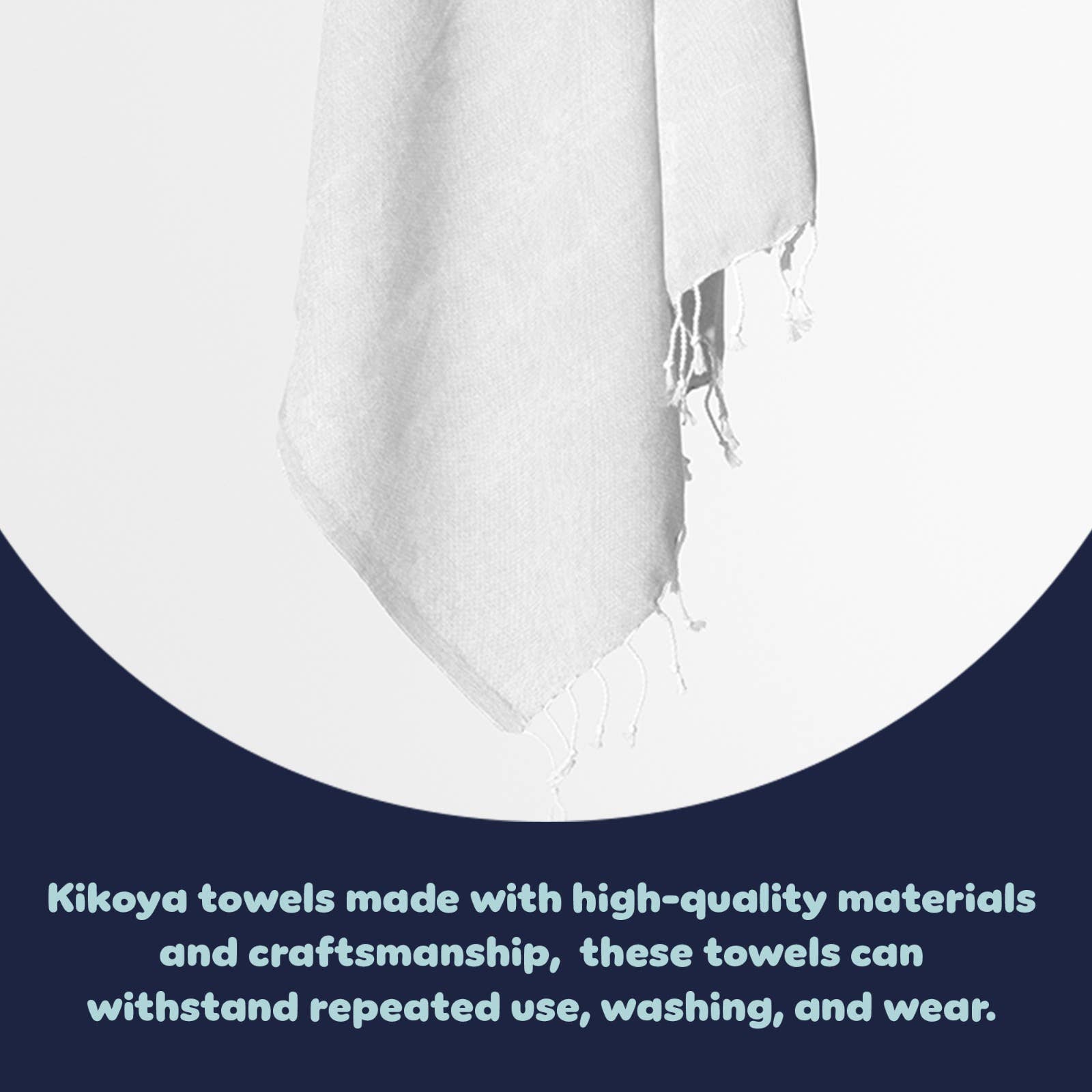 Kikoya - Wholesale Beach Towel - White Beach Towel Tie-dye Sublimation Blanks Tiedye Quickdry22