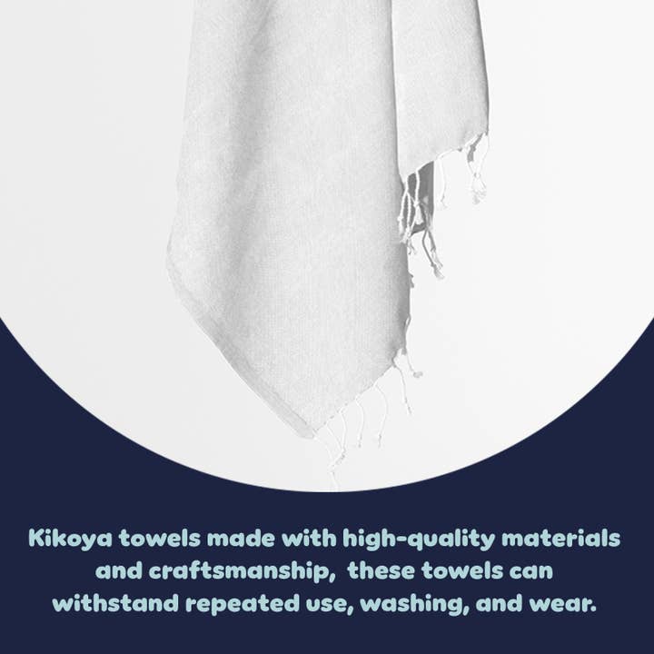 Kikoya - Wholesale Beach Towel - White Beach Towel Tie-dye Sublimation Blanks Tiedye Quickdry22