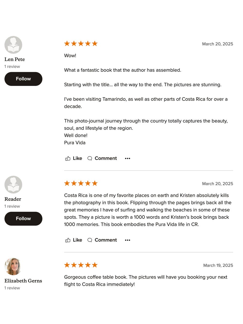 The Sunset Shop - Wholesale Display Book - Costa Rica Coffee Table Book - SLICE OF PURA VIDA-DISE13