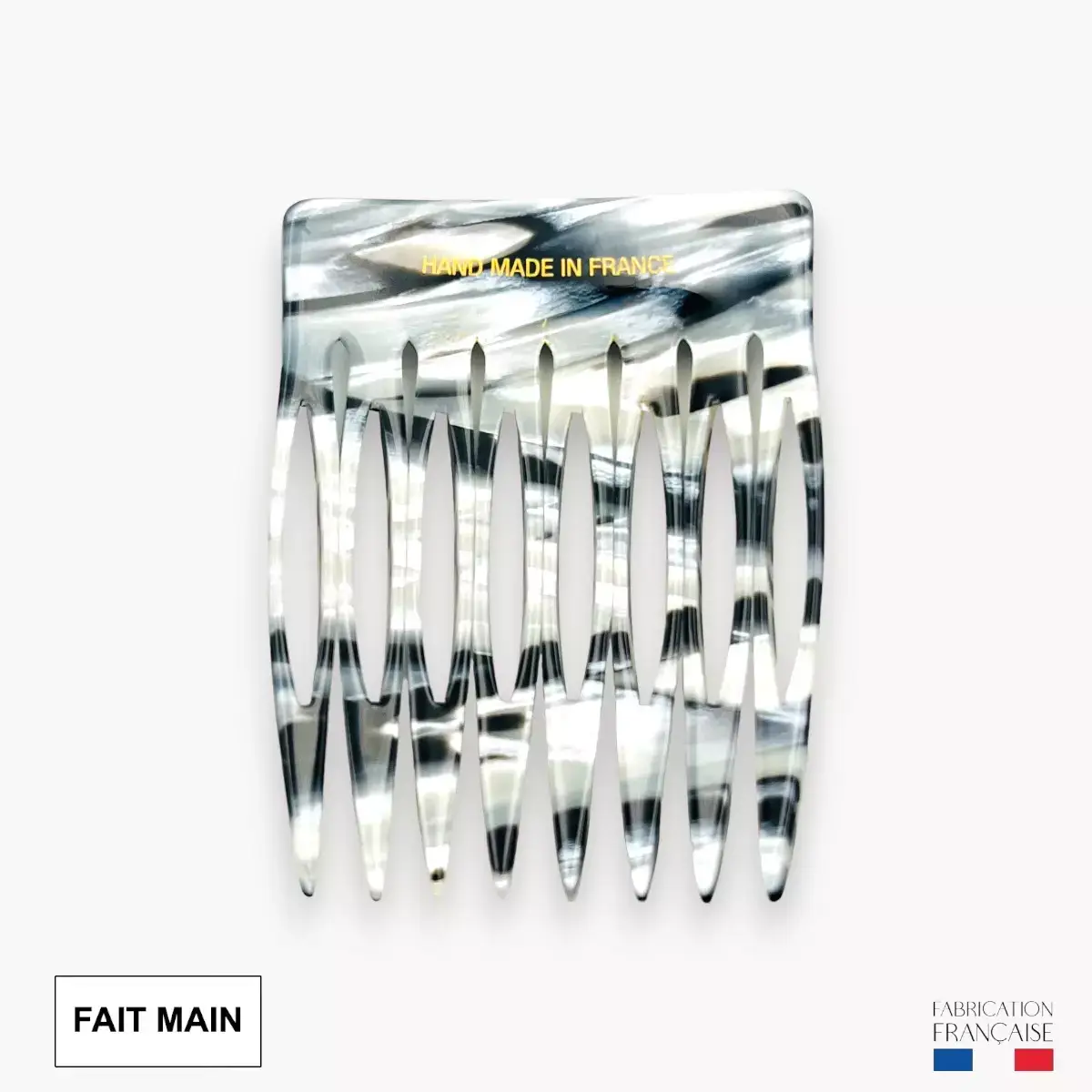 Pique et Pince - Vente Ensemble d'accessoires pour cheveux – femme - Peigne à cheveux 8 dents - Tigre1