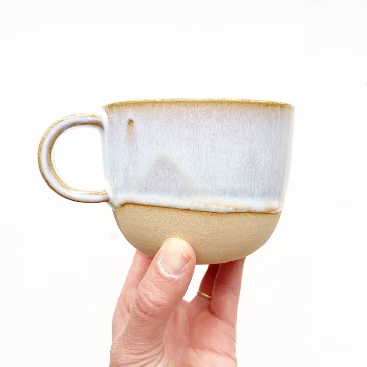 Korai Goods - Wholesale Coffee/Tea Cup - Buff Cappuccino / Coffee / Tea Cup with Opal Glaze